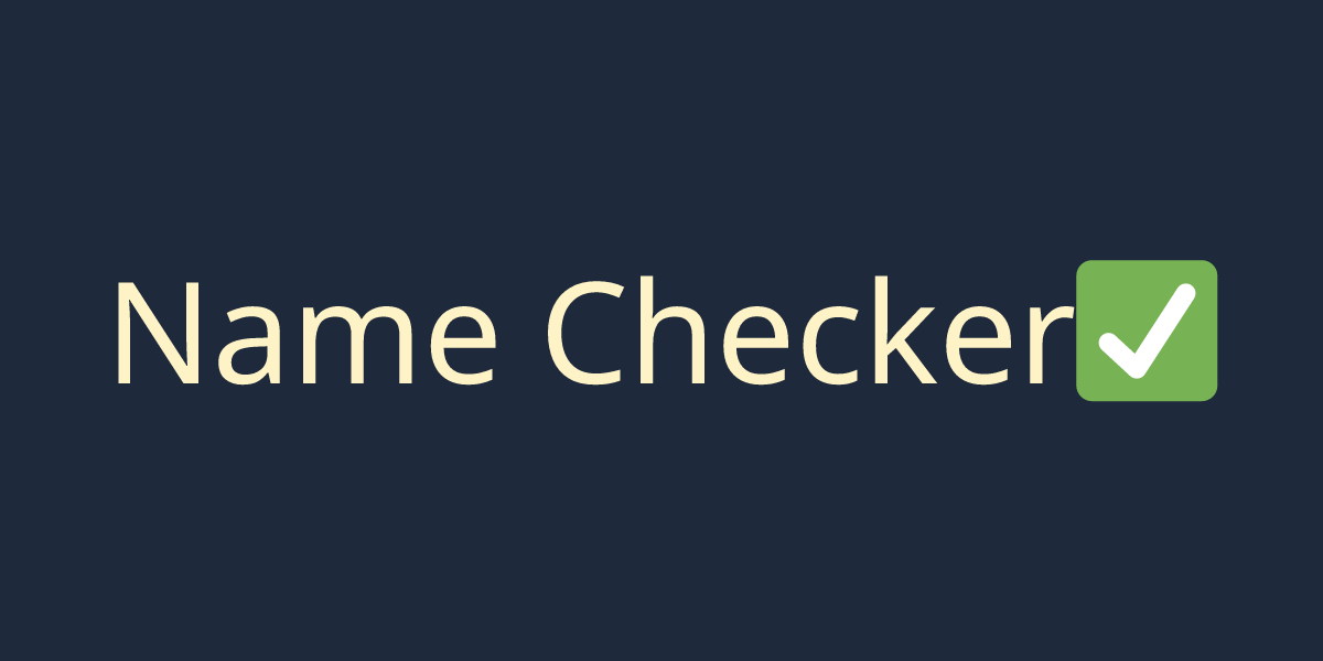 Name Checker